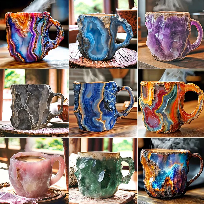 (🔥LAST DAY SALE-80% OFF🔥) ✨️2025 New Mineral Crystal Coffee Mugs☕