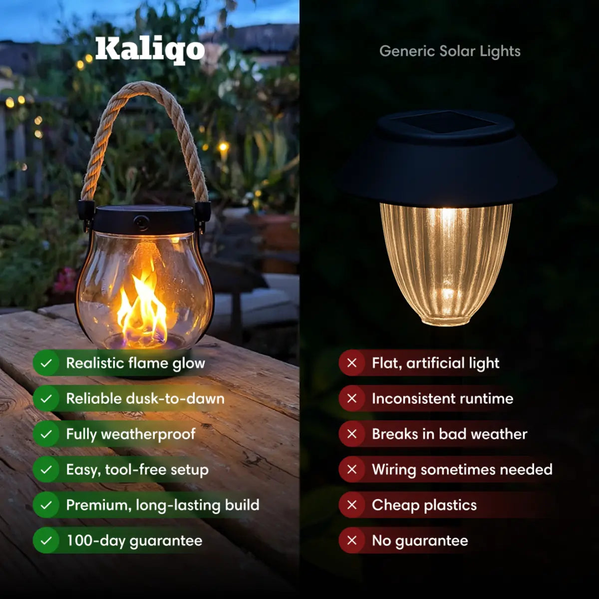 Kaliqo™ – Solar Lantern Outdoor Lights