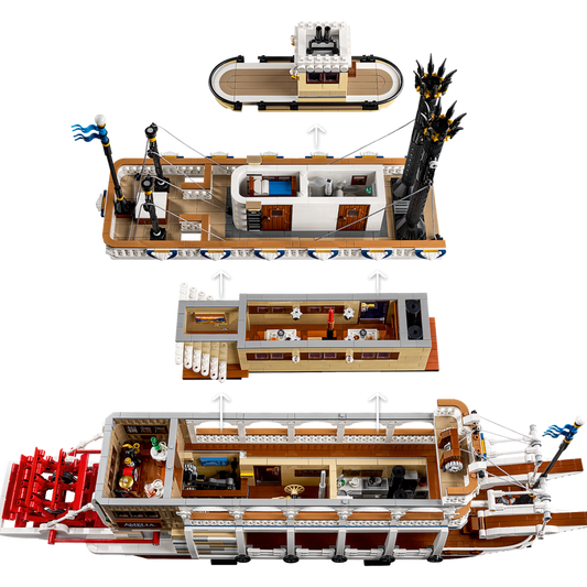 Exquisite Steamship Model, Recreate Maritime Legends