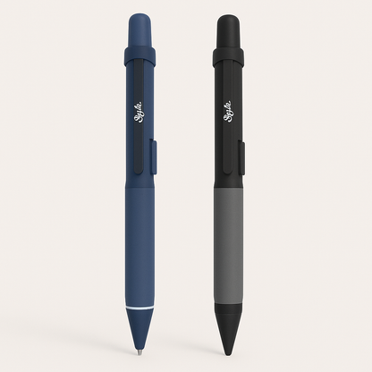 Minimalist pen design with authentic ink-writing functionality Fingertip rotation, inspiration flows with every breath